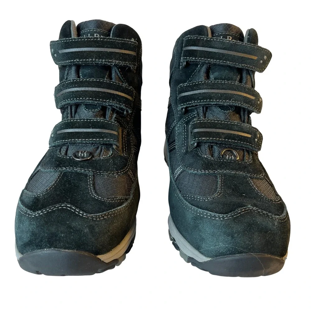 L.L.Bean Snow Sneakers Black Waterproof Insulated Boots Mens 10 Wide 296511